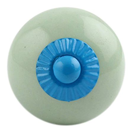 Solid Light Green Turquoise Fitting Ceramic Knob
